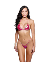 Roma Dancewear Stripper Sexy Iridescent Foil Ring Bikini Set