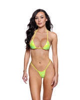 Roma Dancewear Stripper Sexy Iridescent Foil Bikini Set