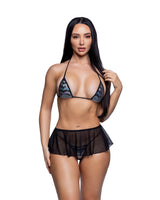 Roma Dancewear Stripper Sexy Mesh Flutter Skirt