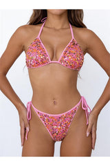 Axami 12091 Luxury Shimmer Sequins Triangle Bikini Top
