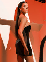 Rider Vinyl Bustier Dress