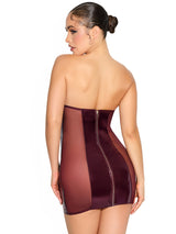Rider Vinyl Bustier Dress