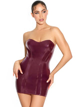Rider Vinyl Bustier Dress