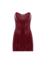 Rider Vinyl Bustier Dress