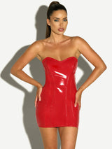 Rider Vinyl Bustier Dress