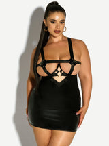Erotic Caged Open Cups Babydoll