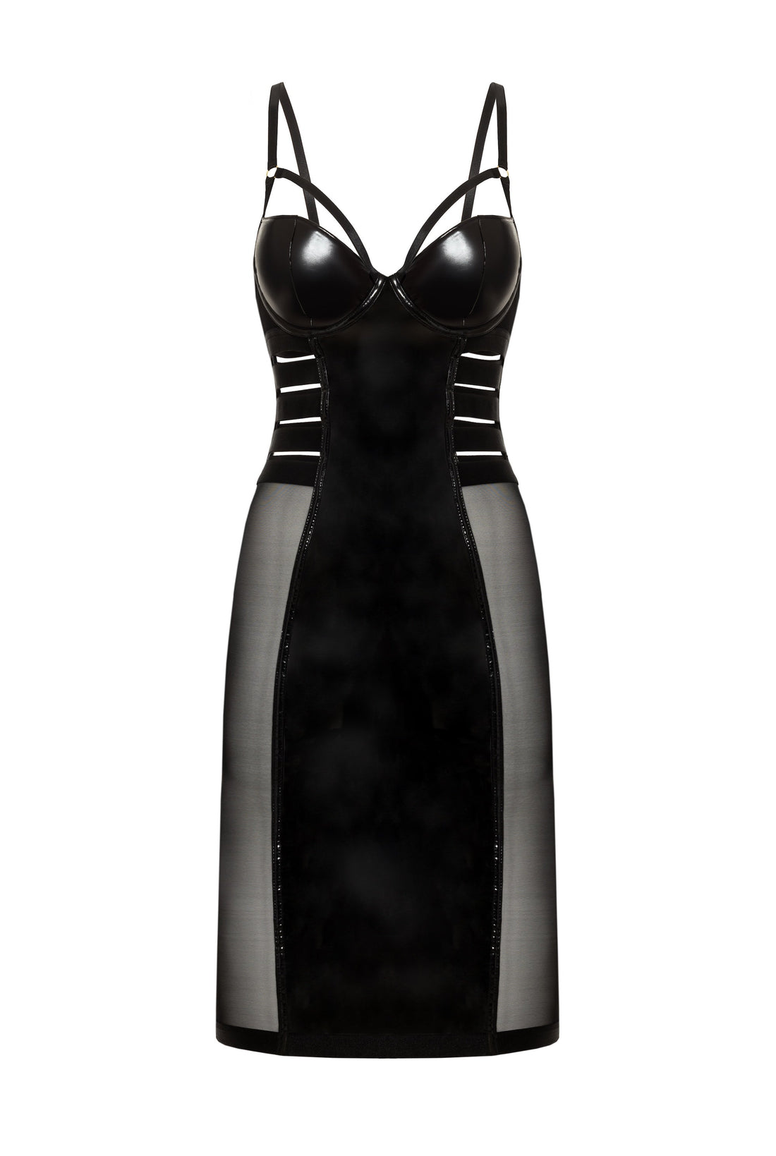 Oh la la Cheri Caged Sheer Dress