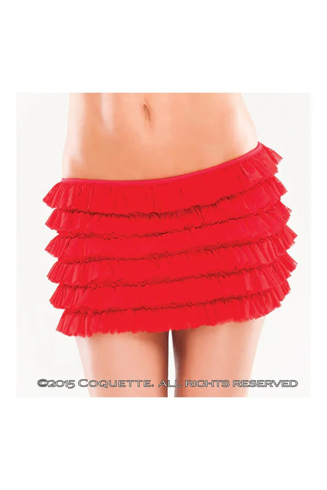 Coquette Twirl & Swirl Skirt Red