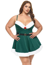 Vixen Christmas Padded Cups Babydoll Dress