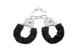Sex & Mischief Furry Handcuffs - Black