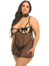 Open Cup Bows Kimia Babydoll