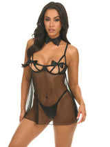 Open Cup Bows Kimia Babydoll