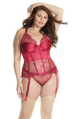 Coquette Wine & Dine Bustier Red