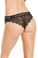 Coquette Get Active Panty Black
