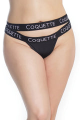 Coquette Get Active Panty Black