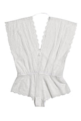 Coquette Queen C'est Chic Romper White