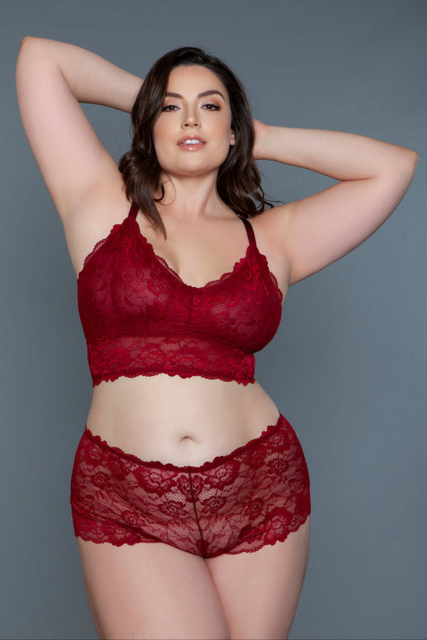 Be Wicked Queen Cindy Cami Set Maroon