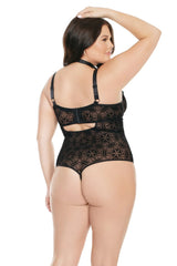 Coquette Interlaced Teddy Black
