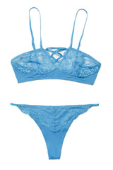 Coquette Beach Breeze Bra Set Blue