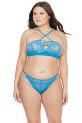 Coquette Beach Breeze Bra Set Blue
