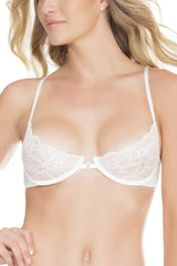 Coquette Demi Delight Bra White