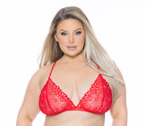 Escante Mix & Match Queen Criss Cross Back Lace Bralette Bra Select Color