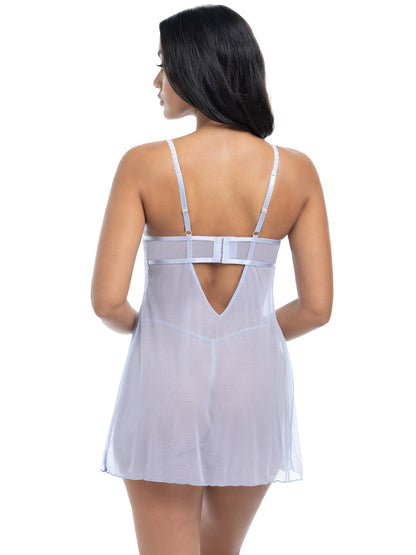 Oh la la Cheri Elsie Sheer Babydoll Brunnera Blue