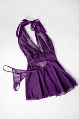 Oh la la Cheri Maylah Babydoll Imperial Purple