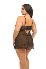Oh la la Cheri Queen Leanna Babydoll Exotic Daydream/Black