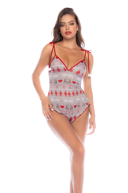 Mapale 7596 Sleep Romper Holiday Print