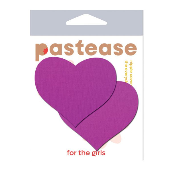 Pastease Basic Heart Black Light Reactive - Neon Purple
