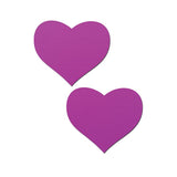 Pastease Basic Heart Black Light Reactive - Neon Purple