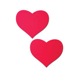 Pastease Basic Heart Black Light Reactive - Neon Red