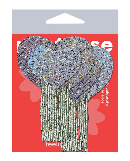 Pastease Tassel Glitter Heart - Silver