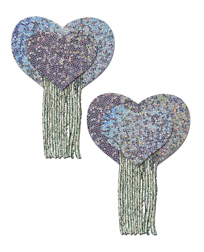 Pastease Tassel Glitter Heart - Silver