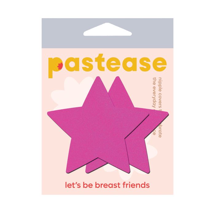 Pastease Basic Star Black Light Reactive - Neon Pink