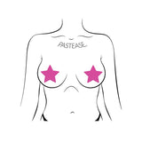 Pastease Basic Star Black Light Reactive - Neon Pink