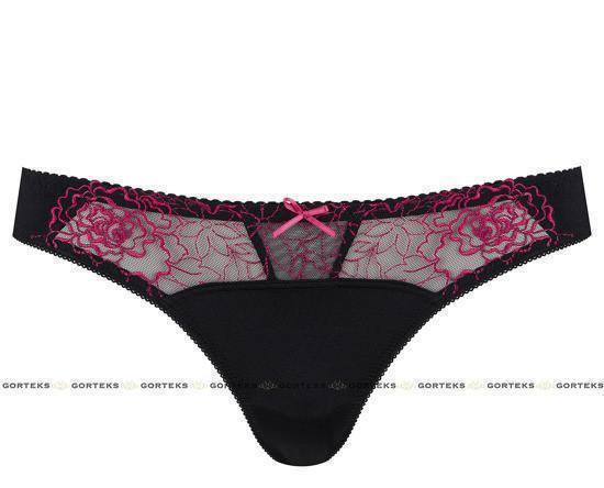Gorteks Pamela Thong Black/Fuchsia
