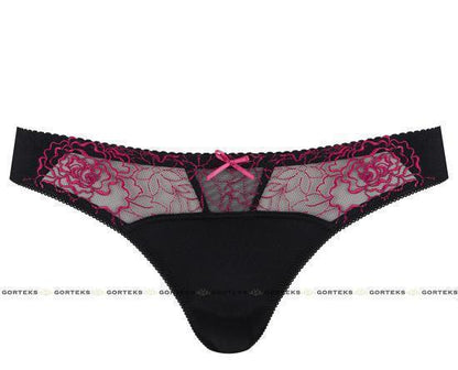 Gorteks Pamela Thong Black/Fuchsia