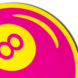 Pastease 8-Ball - Neon Pink/Yellow