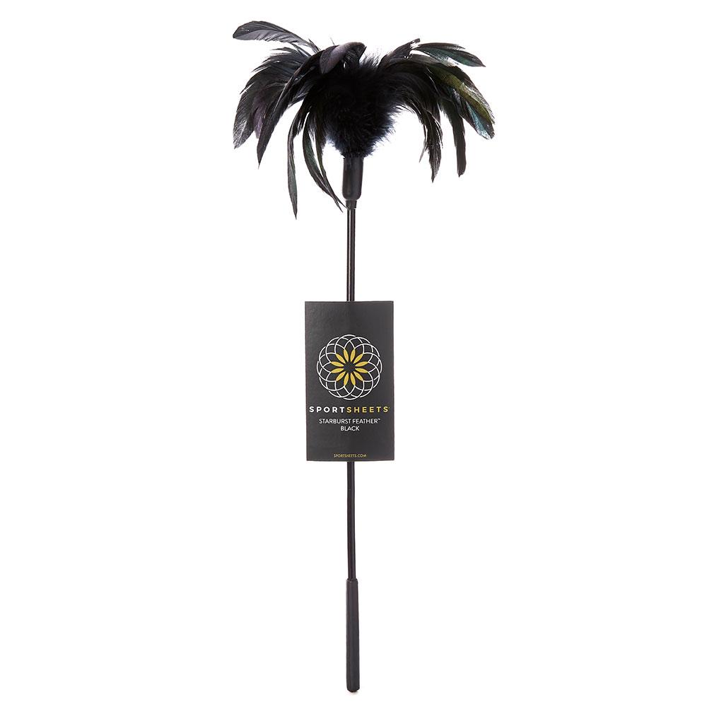 Sportsheets Body Tickler Starburst Feather - Black