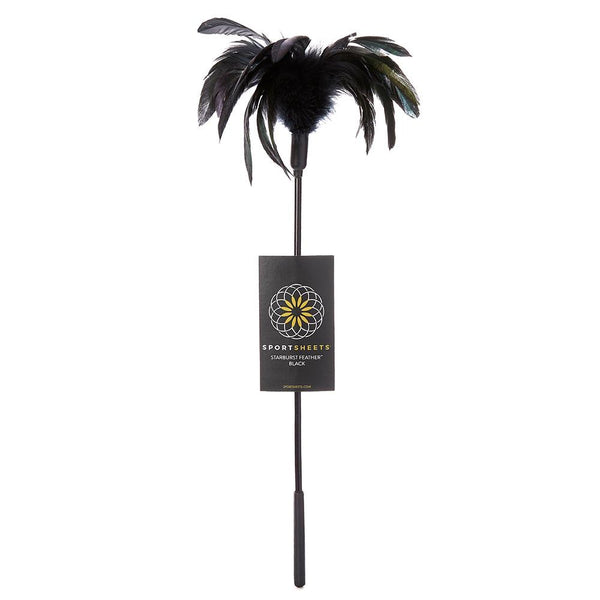 Sportsheets Body Tickler Starburst Feather - Black