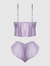 House of Desire Vivienne Cami and Tap Short Set Lavender 1X/2X