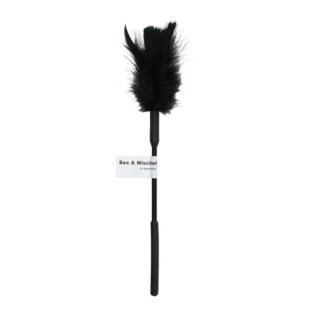 Sex & Mischief Feather Tickler - Black