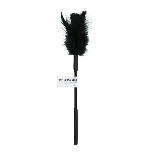 Sex & Mischief Feather Tickler - Black