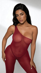 BeWicked Queen Tell Me You're Mine Bodystocking Burgundy