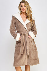 BeWicked Queen Sydney Robe Light Brown/White