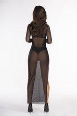 Axami 10679 Sheer Soft Tulle Long Dress Saturday Night Luxury MADE IN EUROPE