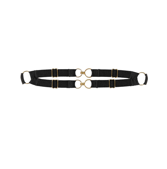 Allure Adore I`m Yours Double Elastic Strap Collar Black