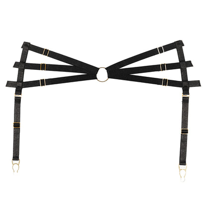 Allure Adore Femme Fatale Harness Garter Belt Black